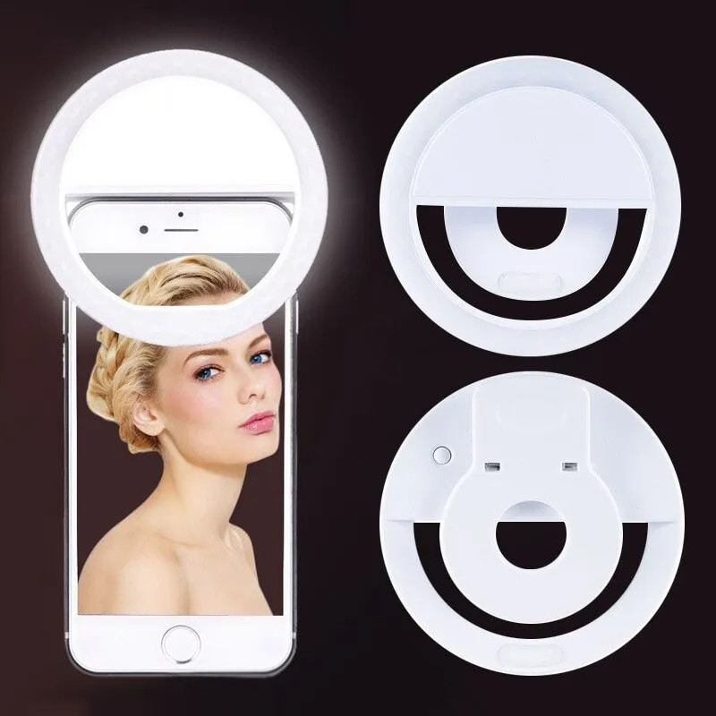 Phone Accessories Video - USB Rechargeable LED Selfie Ring Light