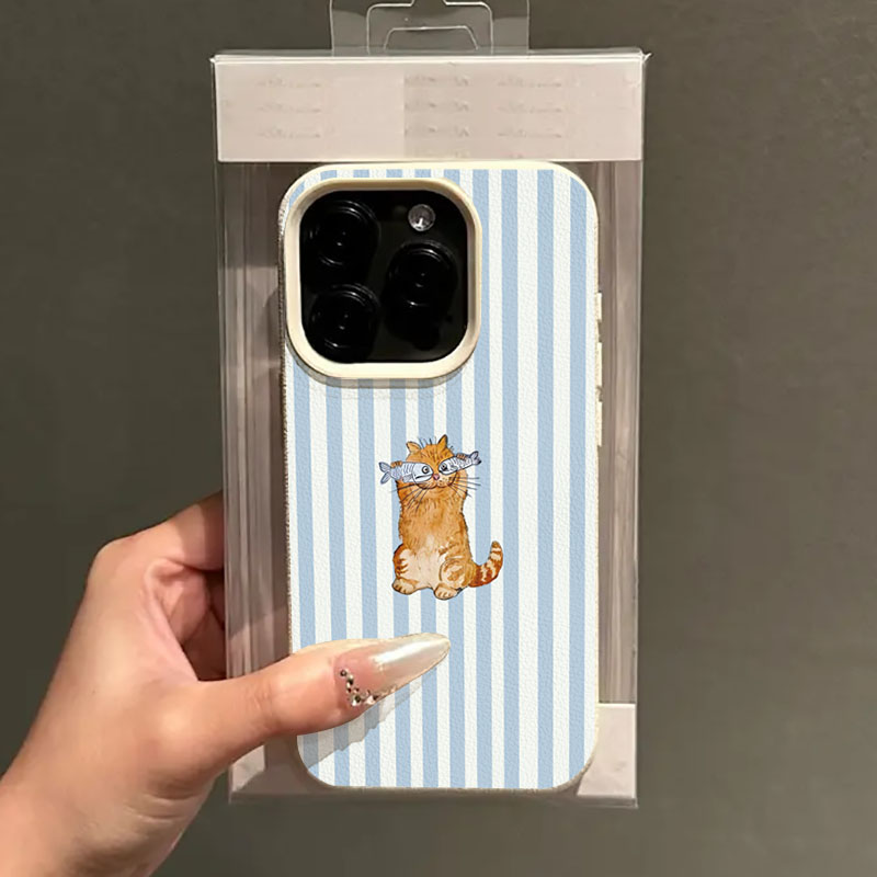 Xo Phone Accessories - Cute Striped Kitten Fish Design Phone