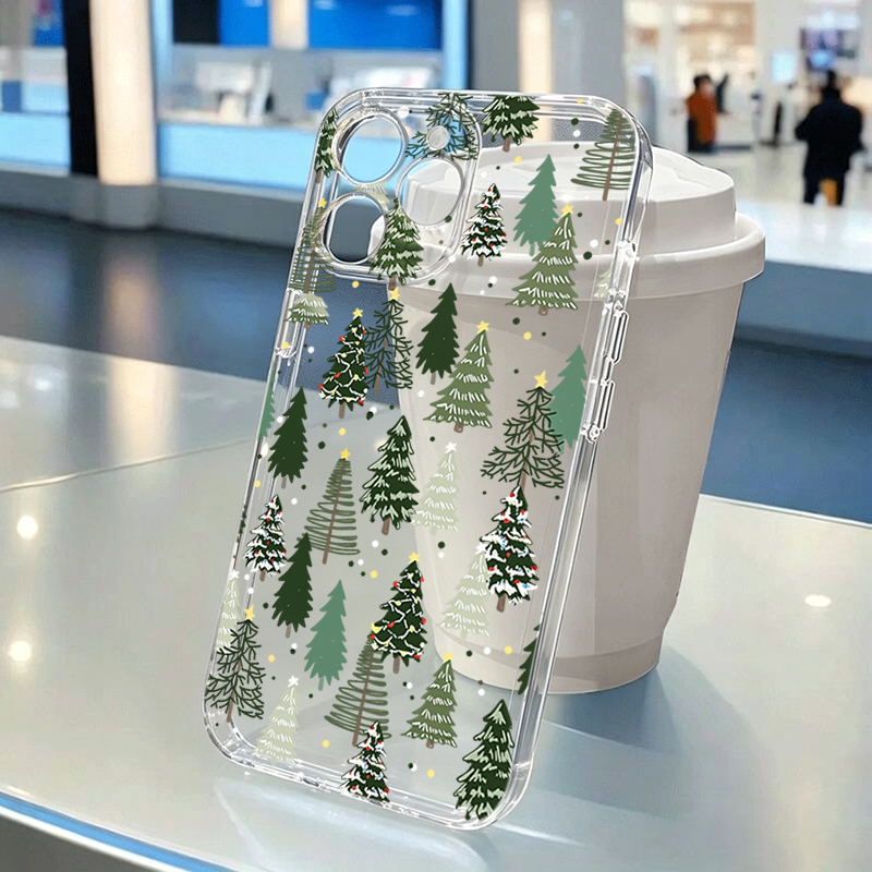 Xo Phone Accessories - Winter Snowflake Christmas Tree Clear Phone