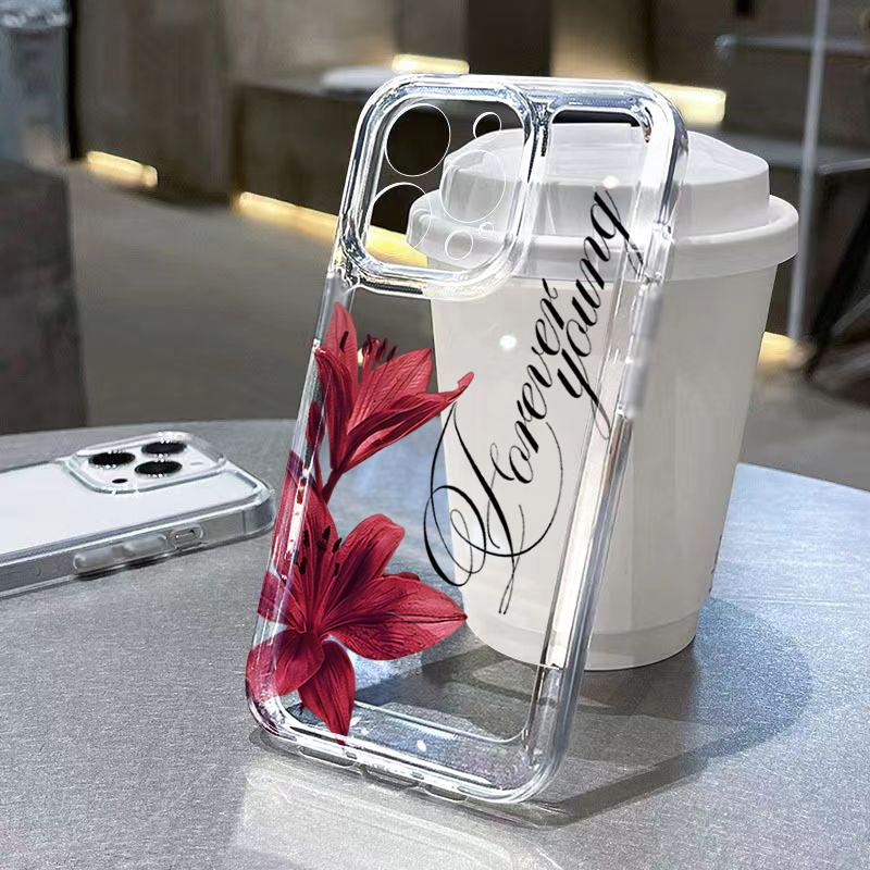 Burgundy Lily English Letter P - Xo Phone Accessories recension och pris