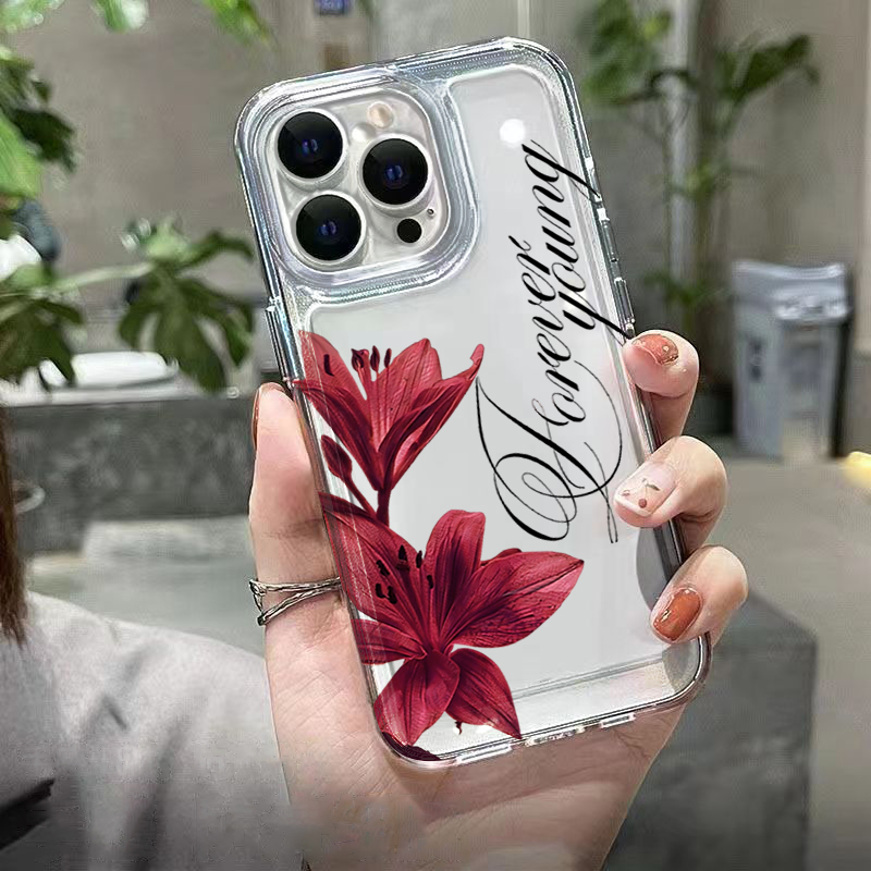 Burgundy Lily English Letter P - Xo Phone Accessories recension och pris