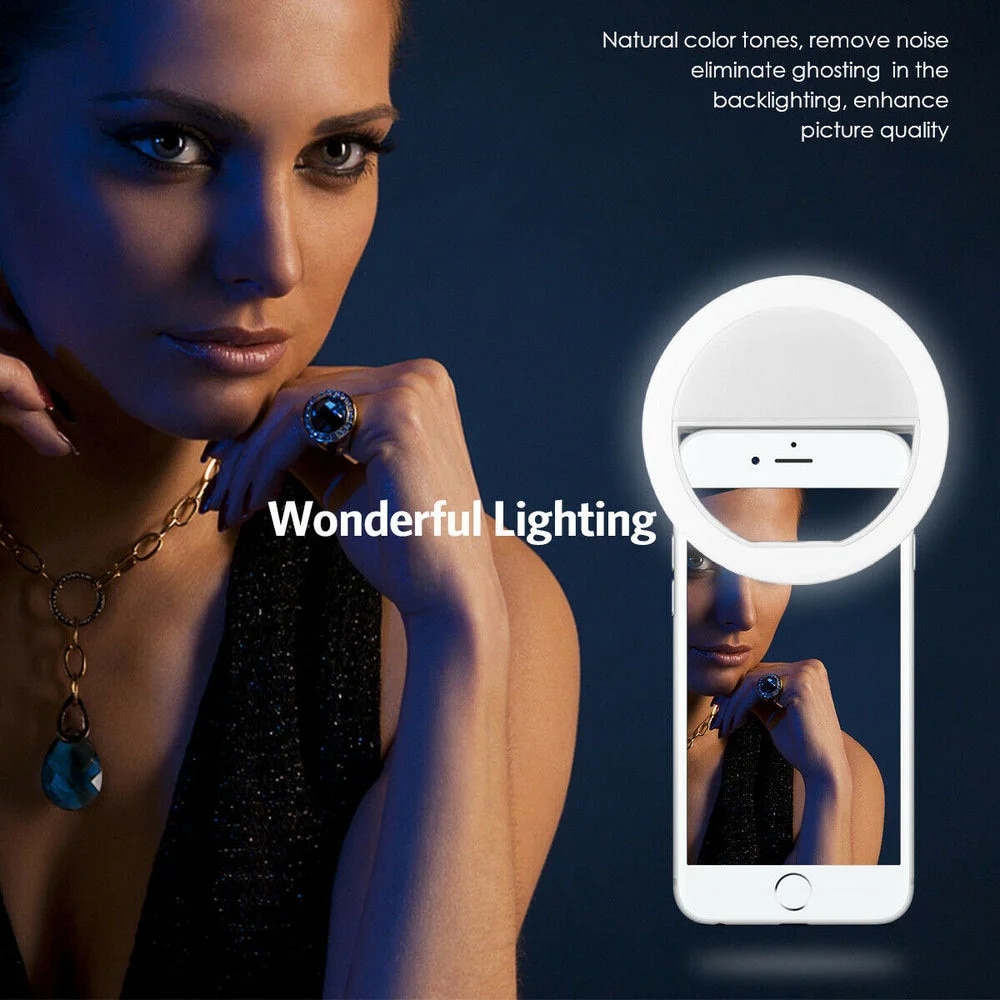 USB Rechargeable LED Selfie Ri - Phone Accessories Video recension och pris