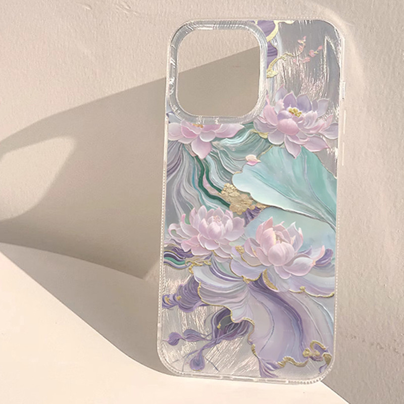Dreamy Purple Lotus Print Aest - Xo Phone Accessories recension och pris