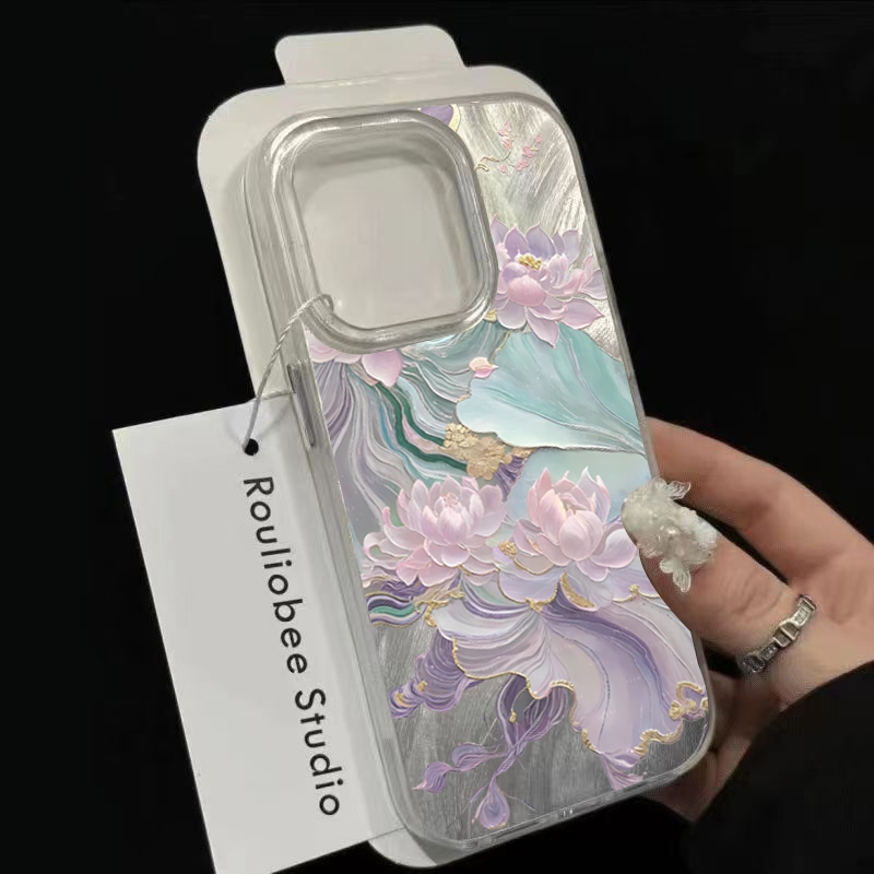Dreamy Purple Lotus Print Aest - Xo Phone Accessories recension och pris