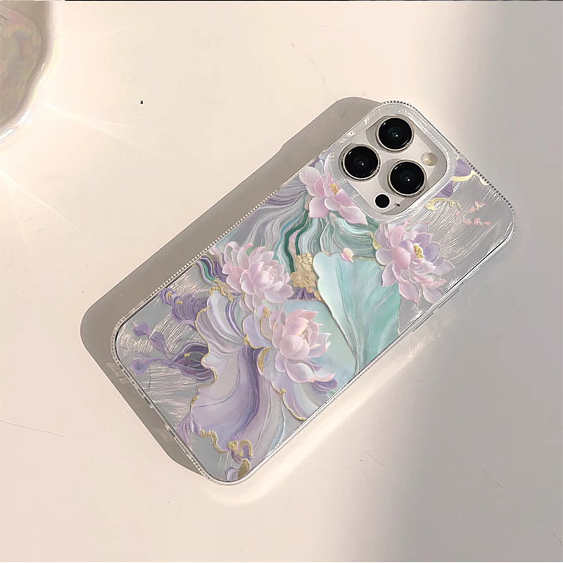 Dreamy Purple Lotus Print Aest - Xo Phone Accessories recension och pris