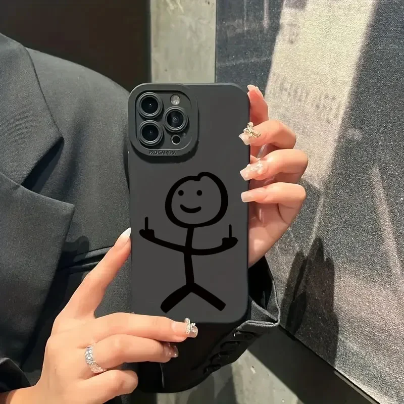 Cute Cartoon Matchman Matte Si - Xo Phone Accessories recension och pris