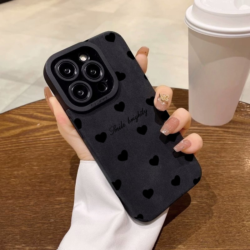 New Luxury Black Love Heart Ph - Xo Phone Accessories recension och pris