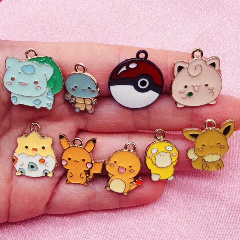 10pcs Cartoon Drip Oil Jewelry - Phone Accessories recension och pris