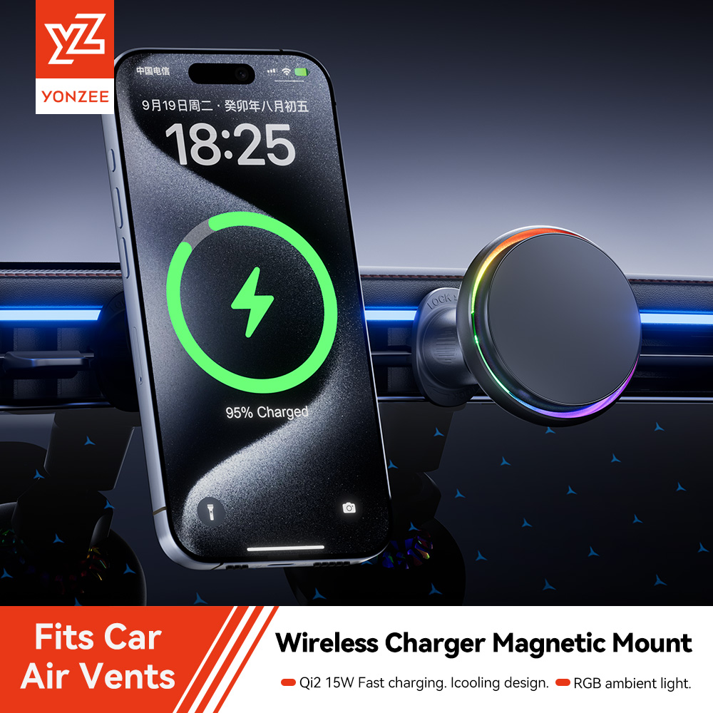 YZ RGB Magnetic Wireless Charg - Qi2 Phone Accessories recension och pris