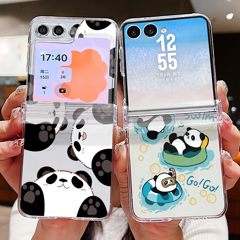 Cute Panda Pattern Phone Case  - Phone Case Clear recension och pris