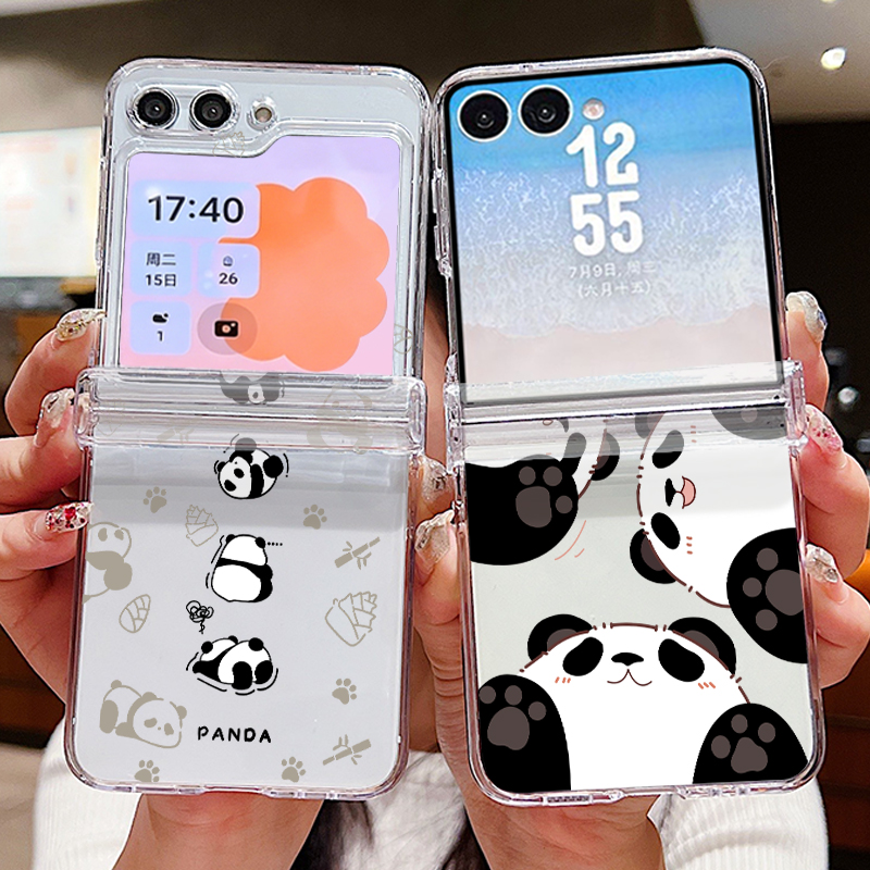 Cute Panda Pattern Phone Case  - Phone Case Clear recension och pris