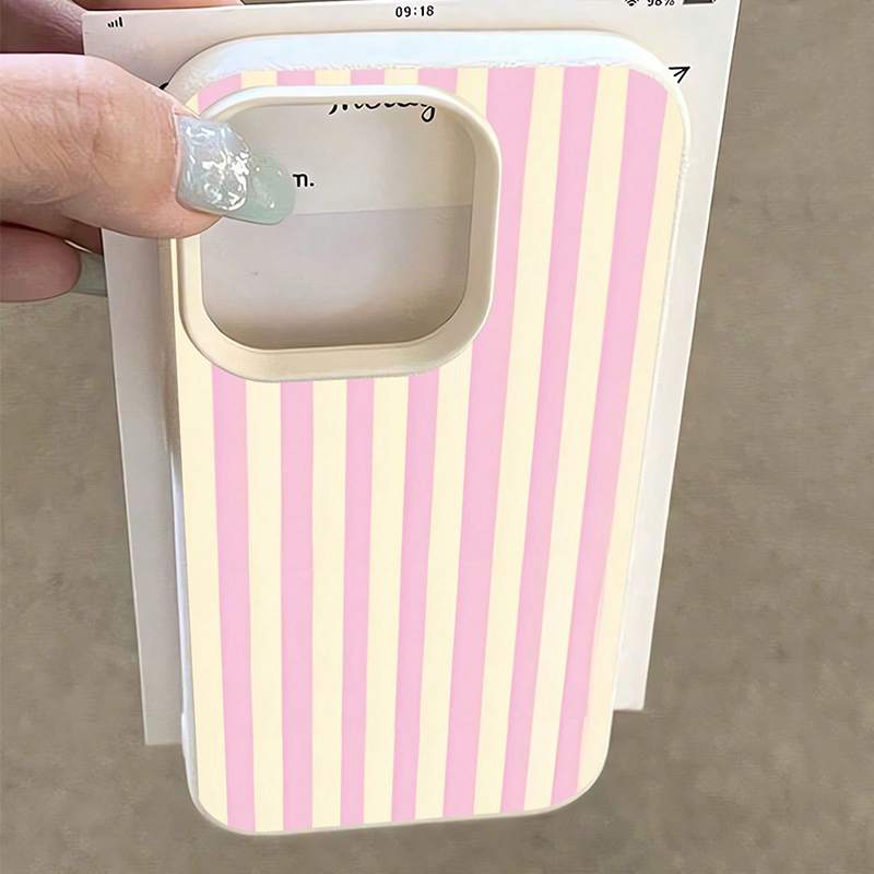 Simple Pink Vertical Striped L - Xo Phone Accessories recension och pris