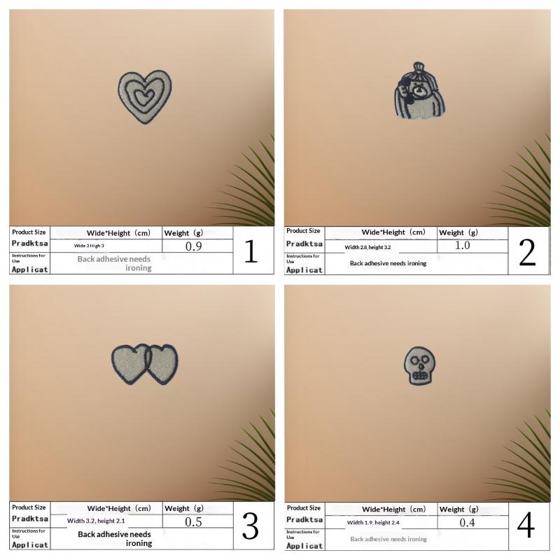 1Set Heart Cat Skull Birds Emb - Phone Accessories recension och pris