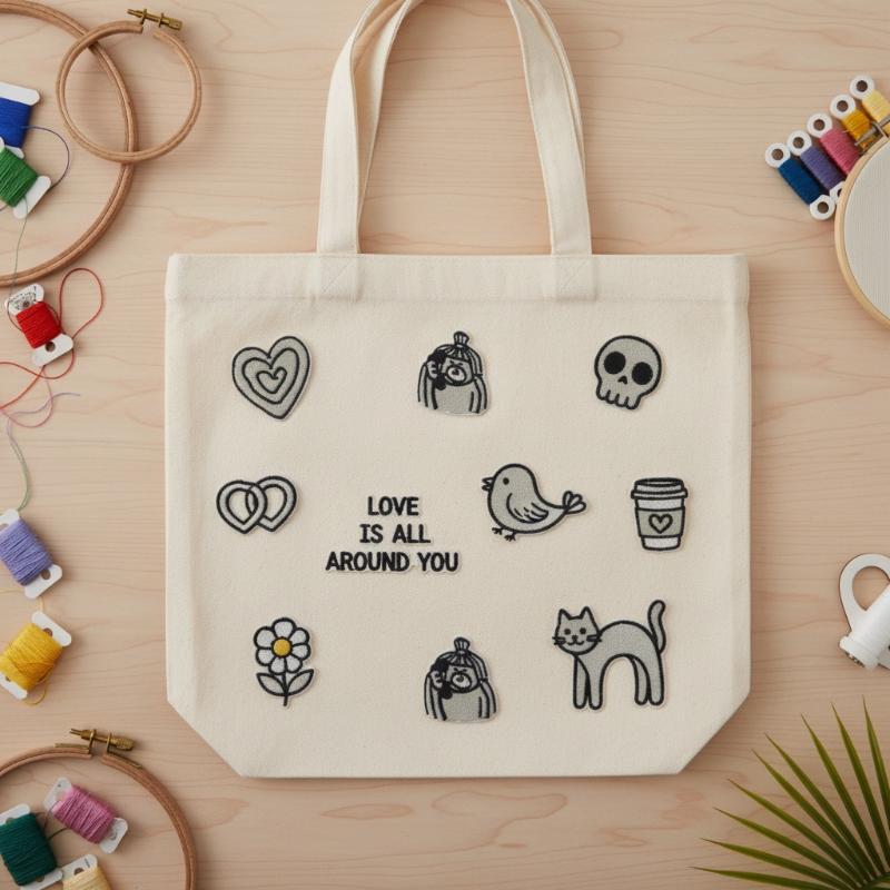 1Set Heart Cat Skull Birds Emb - Phone Accessories recension och pris