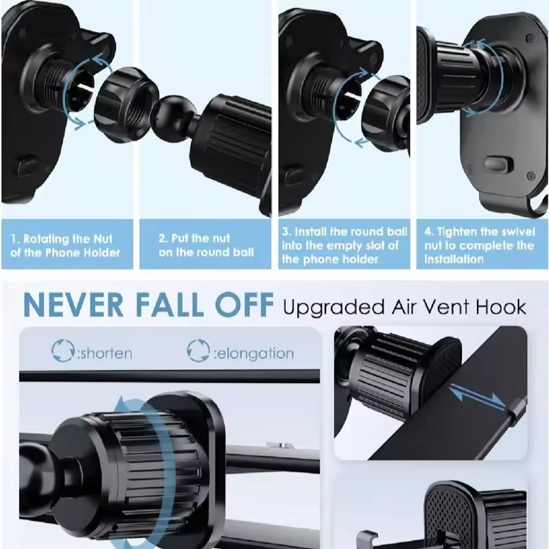 Universal Car Hook Base Phone  - Phone Accessories recension och pris