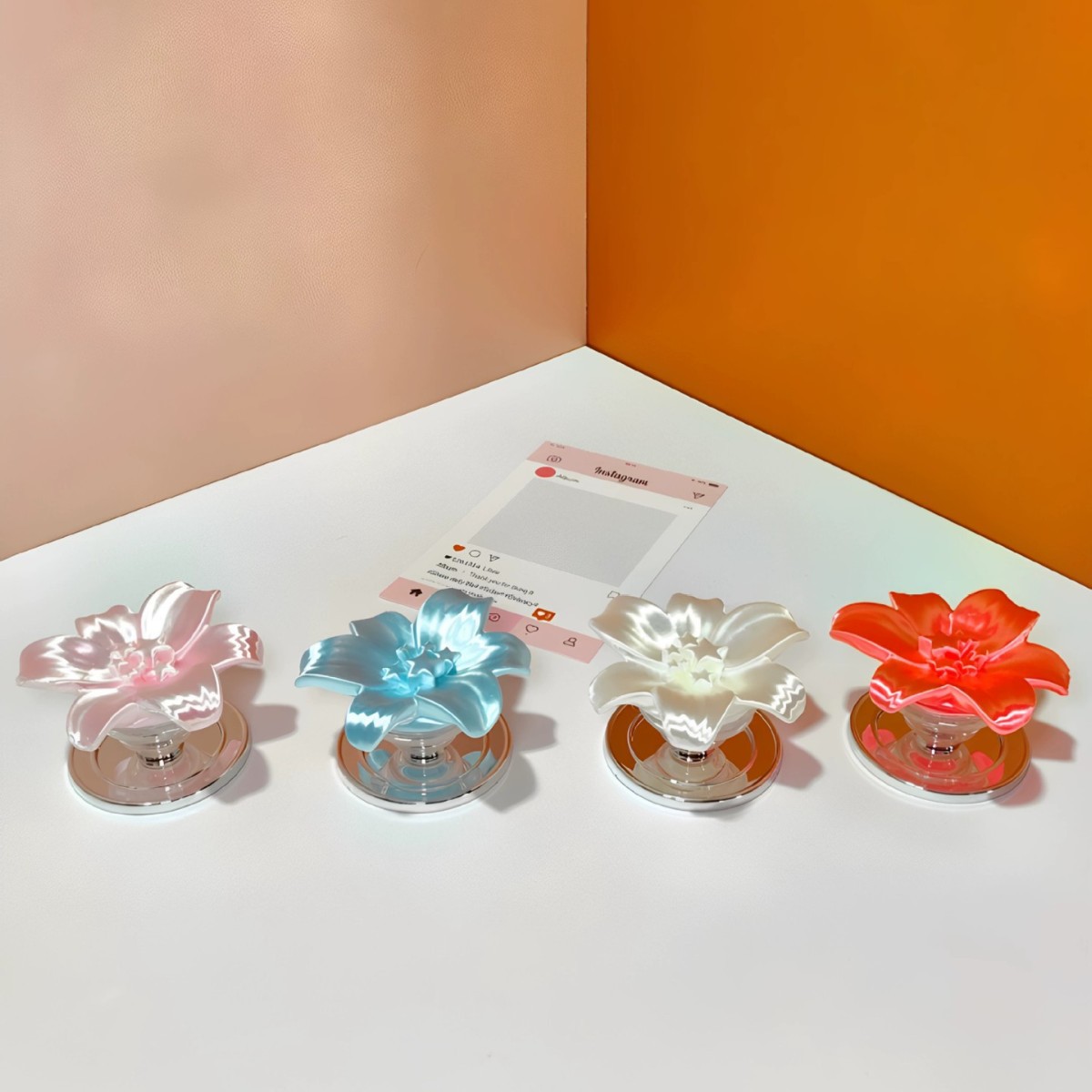 Glossy Pearl Lily Flower Magne - Phone Accessories And Cases recension och pris