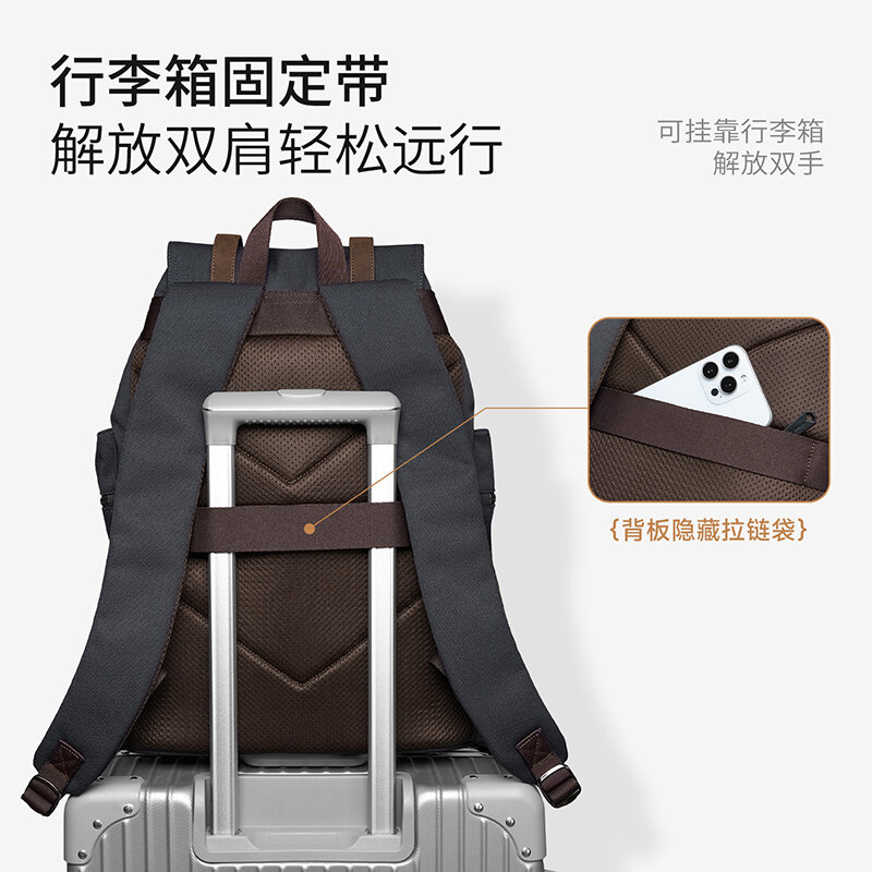 MOYYI 27L Large Flap Backpack  - Waterproof Phone Bag recension och pris