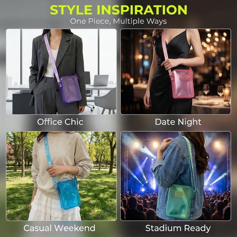 NewFashionable PVC Messenger B - Waterproof Phone Bag recension och pris